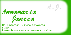 annamaria jancsa business card