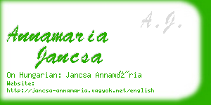 annamaria jancsa business card